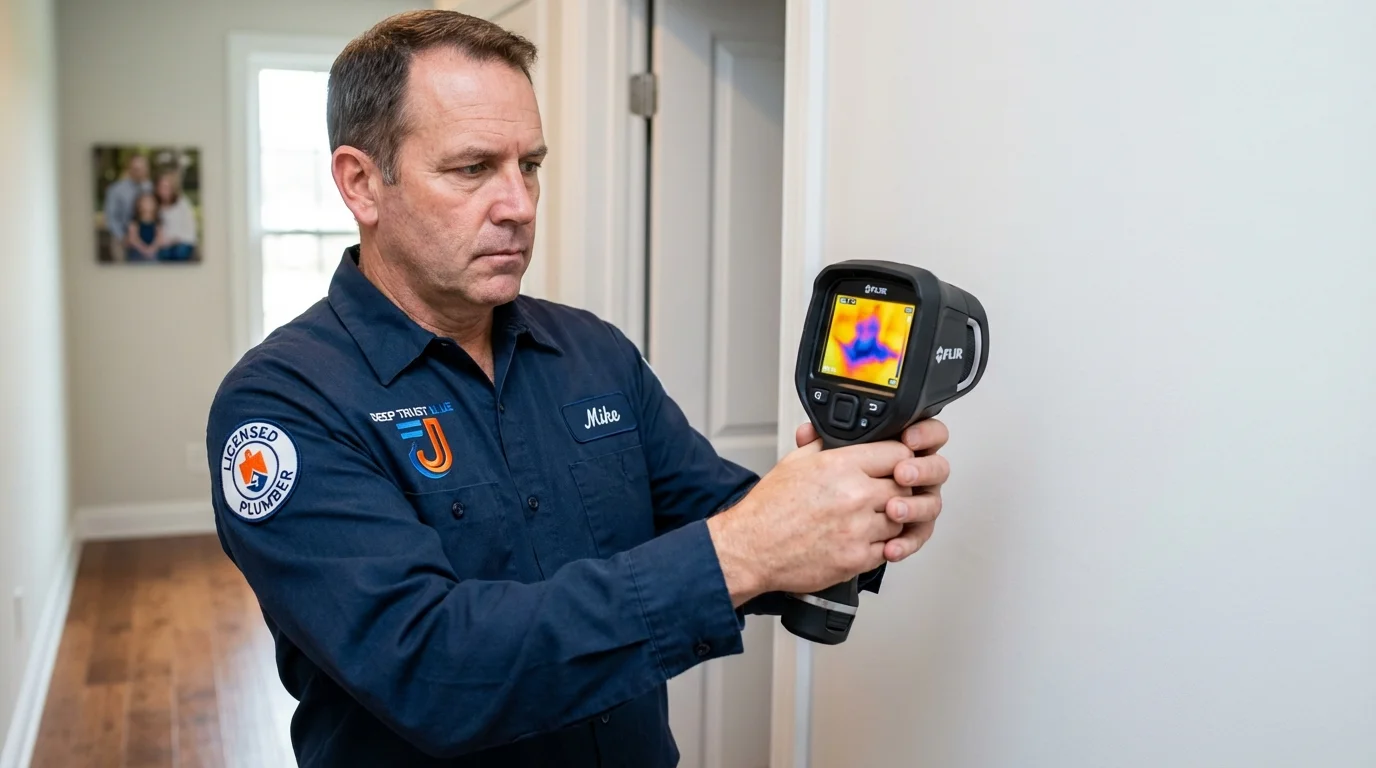 Thermal imaging leak detection by Johns Plumbing LLC in Hartington